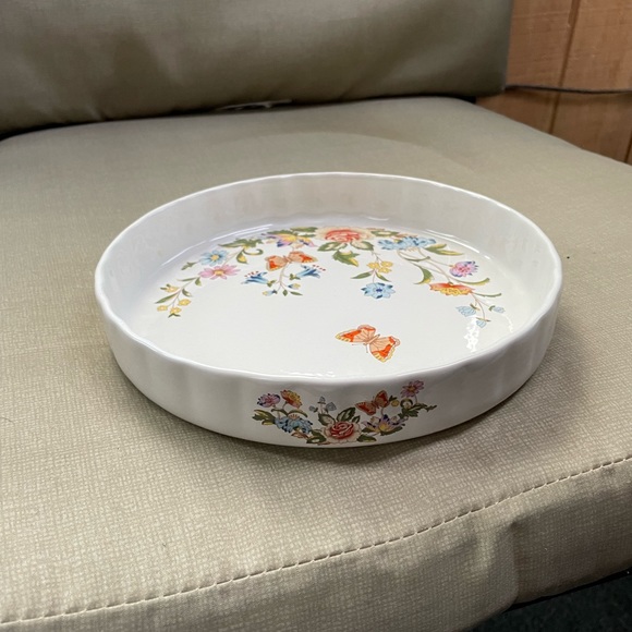 John Aynsley cottage garden 8” quiche oven to table dish. - Picture 5 of 6